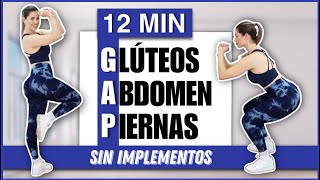 RUTINA DE GAP  Glúteos Abdomen y Piernas  RUTINA SIN PESO Y SIN SALTOS  NatyGlossGym [upl. by Linnette]