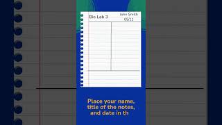 How to use the Cornell NoteTaking Method 📝 [upl. by Derek]