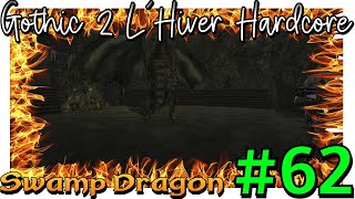 62  The Second Dragon Encounter And Victory Swamp Dragon Pandrodor GOTHIC 2 NOTR LHIVER ENGLISH [upl. by Hamer]