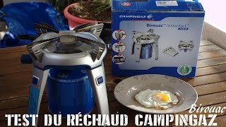 Test réchaud campingaz bivouac  Stove [upl. by Aroz]