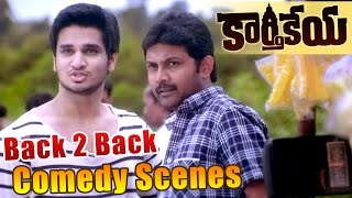 Karthikeya Back 2 Back Comedy Scenes  Nikhil Siddharth Swati Reddy [upl. by Forster909]