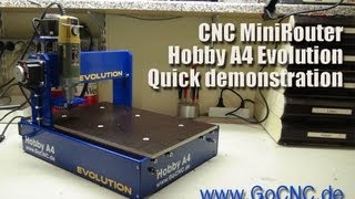 CNC Hobby A4 EVOLUTION Fräsmaschine Graviermaschine Quick Demo [upl. by Felise]