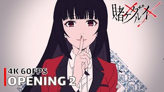 Kakegurui  Opening 2 4K 60FPS  Creditless  CC [upl. by Bernita]