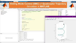 Sliding Mode Control SMC of Quadcopter Trajectory Simulation in MATLAB  Quadcopter in MATLAB [upl. by Anal]