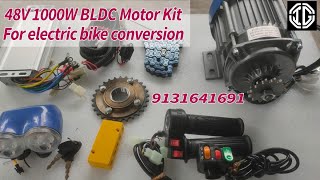 48V 1000W bldc motor kit  48V 1000W electric bike conversion kit  Electric Bike Kit [upl. by Erinna]