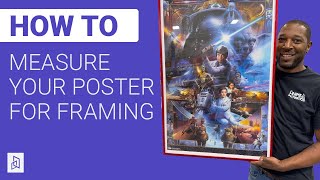 How to Measure a Poster for Framing  Frame Destination [upl. by Lampert]