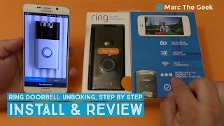 Ring Doorbell Unboxing Step by Step Install amp Review [upl. by Nillek427]