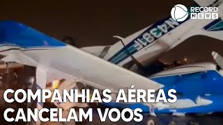 Companhias aéreas brasileiras cancelam voos para Orlando por causa de Furacão Ian [upl. by Frager]