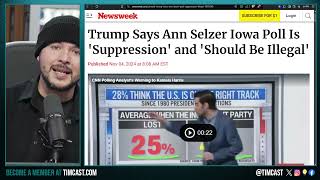 Selzer Poll Is ILLEGAL Suppression Says Trump Says Harris WINS IOWA Gets MOCKED For INSANE Result [upl. by Assenar517]