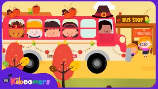 Wheels On The Bus Thanksgiving Song  The Kiboomers Kids Songs and Nursery Rhymes [upl. by Ssirk]