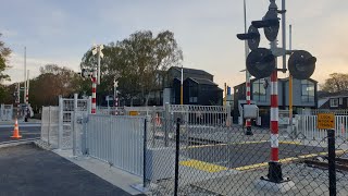 UPGRADED Harewood Road Level Crossing Papanui [upl. by Gilead]