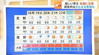 【12月18日月】北部中心に積雪の見込み 路面凍結の所も…交通への影響に注意【近畿地方の天気】天気 気象 [upl. by Htnamas]