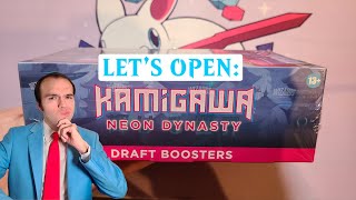 Opening the FIRST Kamigawa Neon Dynasty Draft Booster Box Designer Stories  Magic the Gathering [upl. by Liamaj9]