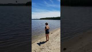 Chinook Helicopter quotfly byquot on the beach [upl. by Canty]