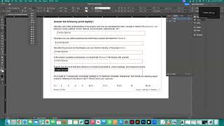 Adobe InDesign Self Critique Form [upl. by Nywnorb352]