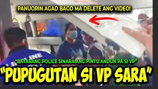 KAKAPASOK LANG VP SARA IIPITIN ANG ULO SA PINTO NG BAYARANG POLICE NI TAMBA WALANG AWA NA TALAGA [upl. by Okimuk872]