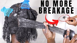 DO THIS IF YOU WANT TO DETANGLE WITH NO BREAKAGE  NATURAL HAIR TUTORIAL  LYNDA JAY [upl. by Doble564]