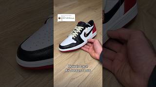 How to Lace Jordan 1 Lows 👟⚡️ [upl. by Iba]