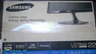 SAMSUNG LED MONITOR S22A300B Unboxing Bangla Language From Bangladesh [upl. by Rebna210]