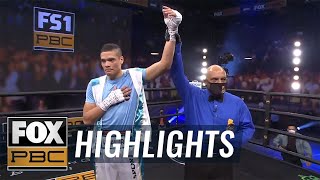 Amilcar Vidal dominates previouslyundefeated Edward Ortiz in 2ndround KO  HIGHLIGHTS  PBC ON FOX [upl. by Kunkle]