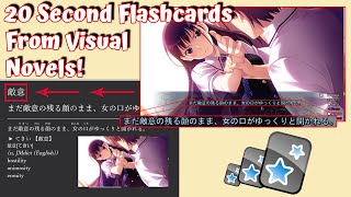 Making EXTREMELY Fast Flashcards With Visual Novels for Japanese [upl. by Assirok]