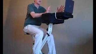 Fitdesk Review  Laptop Office Exercise Bike [upl. by Nnairret]