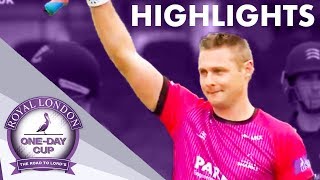 Wright Makes RecordBreaking 166  Middlesex v Sussex  Royal London OneDay Cup 2019 – Highlights [upl. by Aseek]