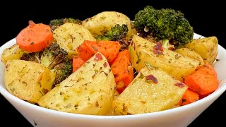 AIR FRYER ROASTED VEGETABLES RECIPE [upl. by Hcab]