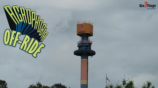 Acrophobia OffRide Footage Six Flags Over Georgia Intamin Drop Tower  NonCopyright [upl. by Boak]