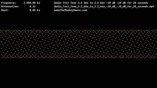 Audio Test Tone 35 khz to 35 khz 10 dB 10 dB for 20 seconds [upl. by Narhet]