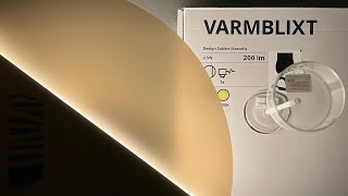 SABINE MARCELIS amp IKEA Wall Lamp VARMBLIXT  Cocktail Glass [upl. by Dnilasor953]