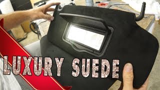 Perfect sun visor conversion BLACK ULTRA SUEDE  AMPLIFIED 692 [upl. by Karisa]