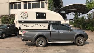 AvengerBox Demountable Truck Bed Camper fitted on a Mitsubishi L200MK7 MQTriton XtraCab2 [upl. by Toombs954]