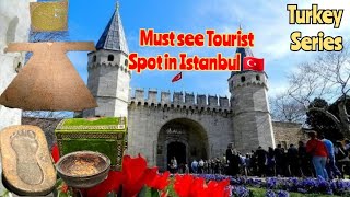 IbrahimasPotStick of Musaasarm of yahyaasMuhammadsaws footprintTopkapi Palace Turkey [upl. by Sid]