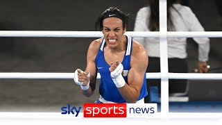 Algerias Imane Khelif through to boxing gold medal match after unanimous decision win [upl. by Goldstein]