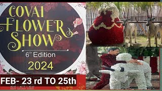 கோவை மலர் கண்காட்சி2024 COIMBATORE AGRICULTURE BOTANICAL GARDEN  FLOWER SHOW [upl. by Pietro]