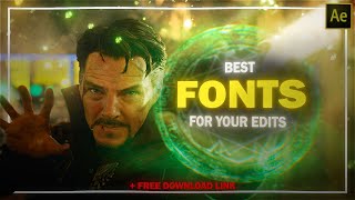 Best Fonts for Video editors  Any software [upl. by Aicirtam346]