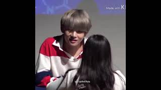 ENG SUB BTS at fansign V focus [upl. by Llereg873]