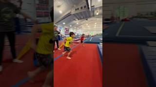 Powerzone boys love beam races with Miss Sophie teg4life gymnastics [upl. by Eisiam650]