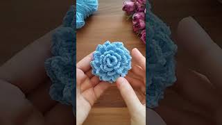 amazing 😍 very cute flower crochet for beginners 👌💯 [upl. by Carena]