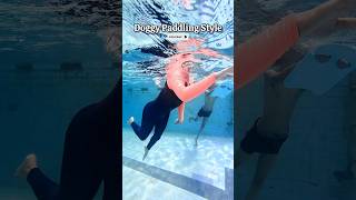 Dog Paddling Swim Style 🏊 swimmingtips swimming swimminglessons swim floating [upl. by Spada]