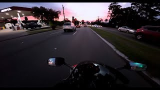 CBR250RR Pink sunset ride [upl. by Nosecyrb557]