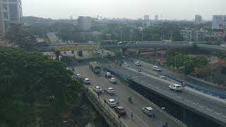 Domlur flyover from Diamond District Block D [upl. by Adneram]