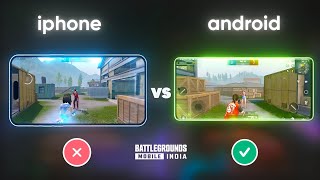 Android vs iPhone  Gyroscope Aim Assist Touch Response Sensitivity Recoil FPS  BGMI [upl. by Boris]