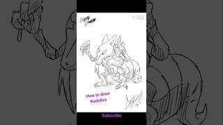 Drawing Kadabra the psychic pokemon [upl. by Laurianne]