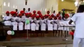 Calypso Carol arr By Sam Ojukwu performed by St Mary Catholic Procathedral Choir Ilesha [upl. by Eltrym]