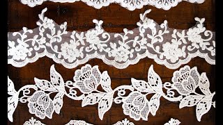 All About Lace Appliqué Trim for Bridal Veils amp Wedding Capes Lace Types  How to Match your Dress [upl. by Asoral78]