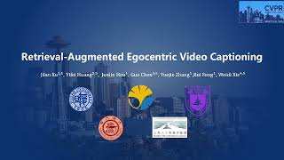 CVPR 2024 RetrievalAugmented Egocentric Video Captioning [upl. by Shaylyn]