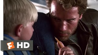 Kindergarten Cop 1990  Kids on the Plane Scene 210  Movieclips [upl. by Nalyac]