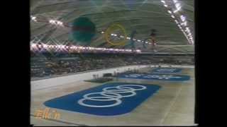 Winter Olympic Games Calgary 1988  500 m Streb  Richmond [upl. by Eedrahs]